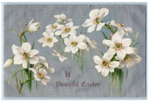 Providence RI Postcard Easter Lilies Flowers Winsch Back Embossed 1909 Antique