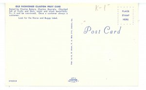 GA - Claxton. Old Fashionmed Claxton Fruit Cake