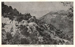 Vintage Postcard Carretera a Chapenuige Monterrey N.L. Mexico