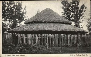 Mexico Cock Pit Chickens Sport? c1910 Postcard