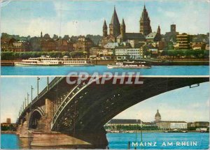 Postcard Modern und Rheinufer Dom Rheinbrucke