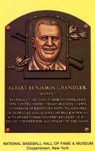 Albert Benjamin Chandler,Baseball Hall of Fame Cooperstown,NY BIN