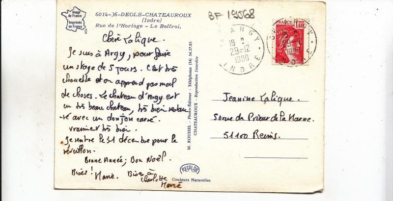 BF19568 deols chateauroux indre rue de lhorloge le beff france  front/back image