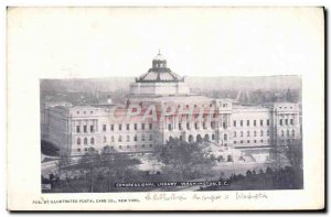 Old Postcard Congressional Libray Washington D C Library