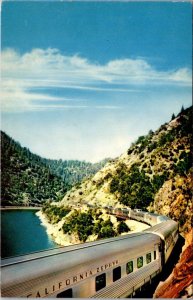 Trains The California Zephyr Vista Dome Train In Feather River Canyon California