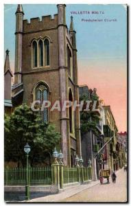 Postcard Old Valletta Malta Malta Presbyterian Church