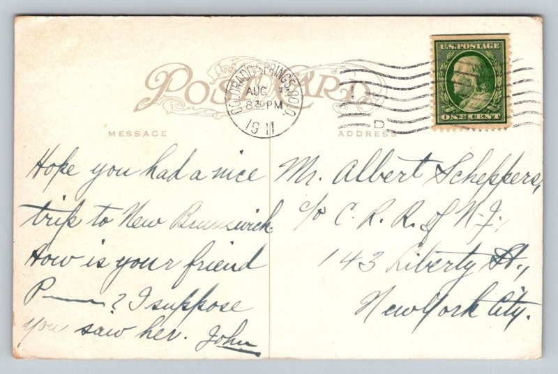 1911   Pike's Peak after Snowstorm   Colorado     Postcard