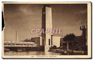 Old Postcard Paris Tourism Pavilion