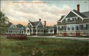 Woonsocket RI Hospital c1910 Postcard