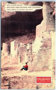 M-110278 View of Cliff Palace Near Mesa Verde National Park Colorado USA