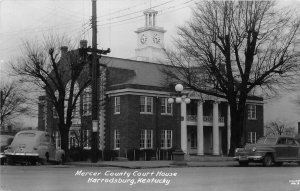 J66/ Harrodsburg Kentucky RPPC Postcard c40s Mercer County Court House 139