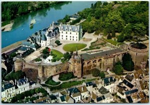 Postcard - The Castle (Aerial view) - Amboise, France