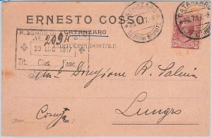 44415 vintage postcard - CATANZARO City - ADVERTISING: Ernesto Cosso 1917-