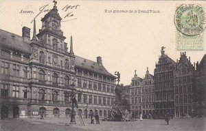 Belgium Antwerpen Anvers Vue generale de la Grand Place 1905
