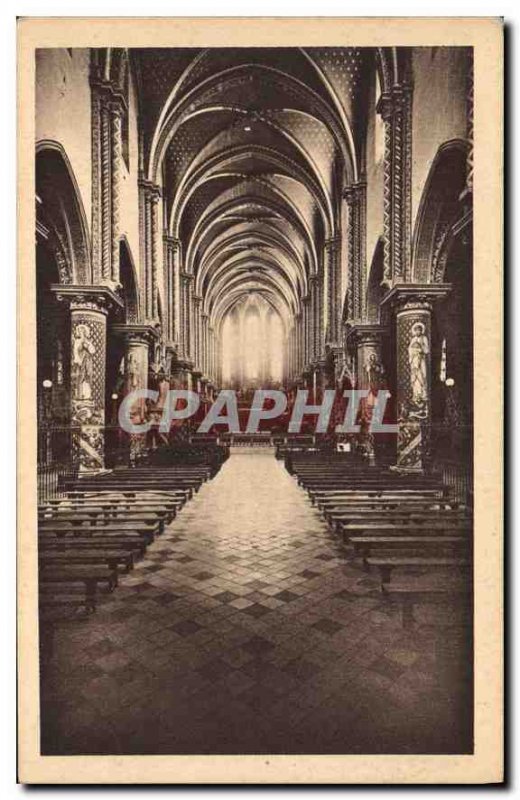 Old Postcard Saint Michel de Frigolet (B HR) Interior of the Church