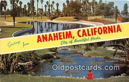 Greeting From Anaheim CA, USA Unused 