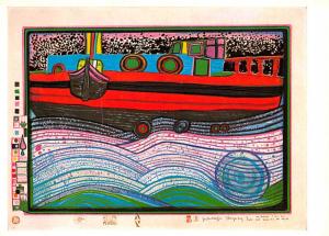 Friedensreich Hundertwasser - Regentag on Waves of Love