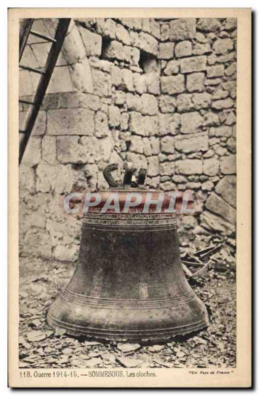 Old Postcard Soissons Bell Bells