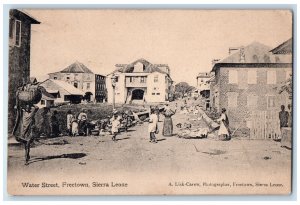 1911 Water Street Freetown Sierra Leone West Africa Antique Posted Postcard