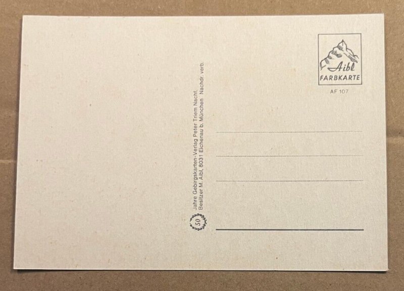 UNUSED POSTCARD - GREETINGS FROM WALCHENSEE - KOCHELSEE, GERMANY