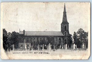 Sheffield Yorkshire Postcard England Wadsley Church Side View c1910 Posted