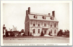 Ticonderoga New York NY, Headquarters Building, State Historical Ass., Postcard