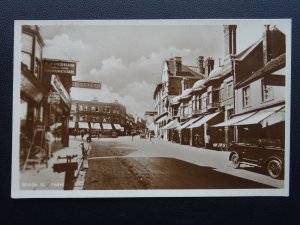 Somerset YEOVIL Middle Street PERHAM HAIRDRESSER & JESTY & CO c1920's RP Poscard