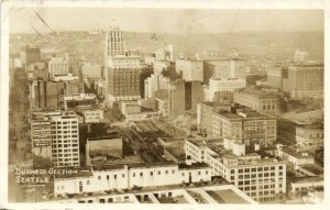 PC CPA US, WA, SEATTLE, BUSINESS SECTION, VINTAGE REAL PHOTO POSTCARD (b6901)