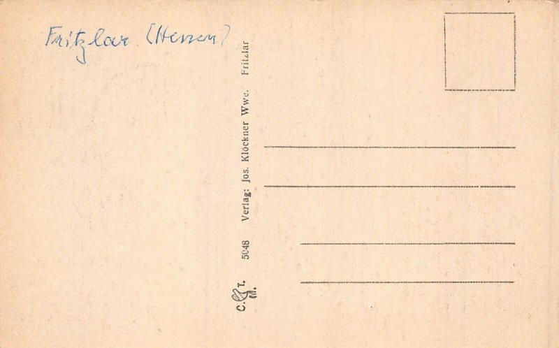 L346 Germany Fritzlar Panoramic View vintage postcard