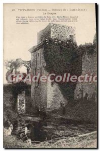 Postcard Old Tiffauges (Vendee) Castle (Bluebeard) The Dungeon