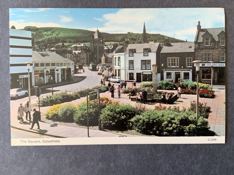 The Square Galashiels Scotland Chrome Postcard H1189083432