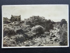 Wales / Cymru Merioneth LLWYNGWRIL The Stream & Borthwen c1930s RP Postcard