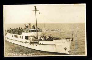 f1693 - Excursion Ferry - Rochester Queen - postcard 5.5 x3.5