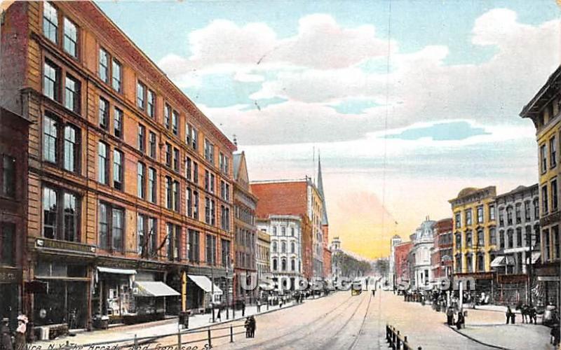 Arcade & Genesee Street Utica NY 1911