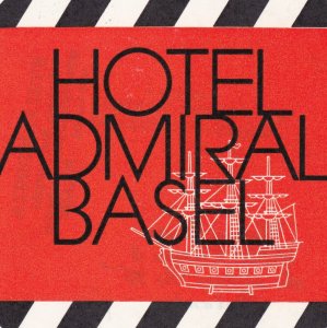 Switzerland Basel Hotel Admiral Vintage Luggage Label sk2709