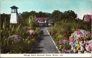 Postcard George Ade's Summer Home in Brook, Indiana