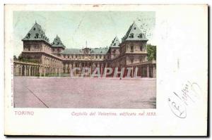 Italy Italia Torino Old Postcard Castello del Valentino efificato nel 1653