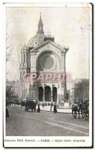 Old Postcard Paris Church of Saint Augustine