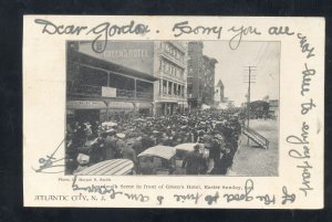 ATLANTIC CITY NEW JERSEY BOARDWALK SCENE 1904 NJ VINTAGE POSTCARD