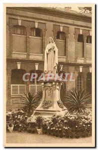 CARTE Postale Old Statue of St. Therese of the Child Jesus in the Carmel of L...