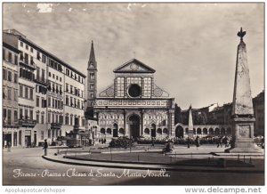 Italy Firenze Piazza e Chiesa di Santa Maria Novella