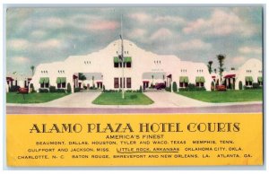 c1950's Alamo Plaza Hotel Courts Roadside Little Rock Arkansas AR Postcard 