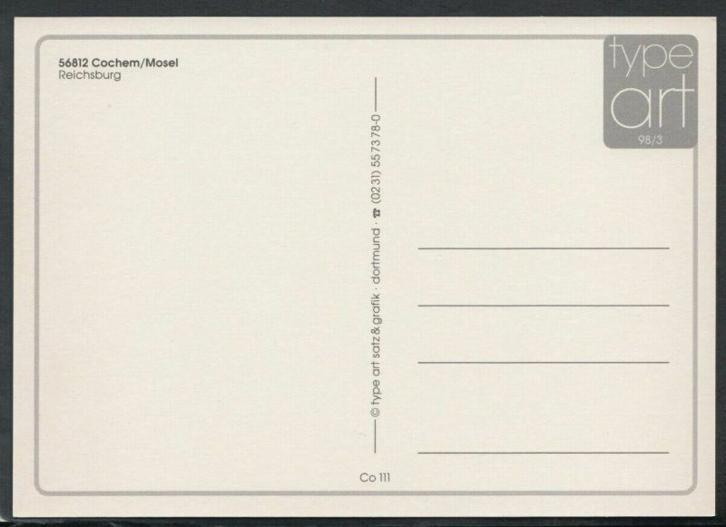 Germany Postcard - Cochem / Mosel - Reichsburg    RR6231