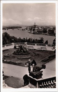 Hungary Budapest View From Royal Castle Vintage RPPC C203