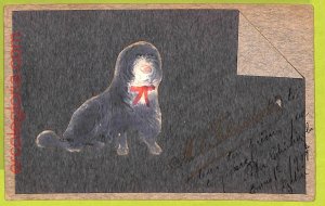 af4369 - ARGENTINA - VINTAGE POSTCARD - ILLUSTRATED - 1910's, DOGS Embossed-