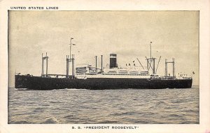 SS President Roosevelt United States Line Unused 