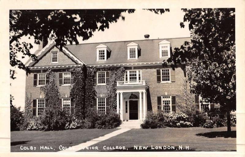 New London New Hampshire Junior College Hall Real Photo Antique Postcard K45592