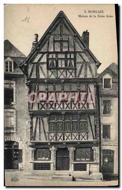 Old Postcard Morlaix House Queen Anne