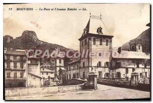 Postcard Moutiers Old Bridge and the old Eveche