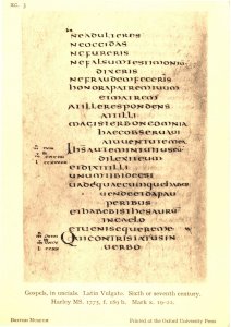 Gospels Of Mark Latin Vulgate 6th Century Manuscript Old Postcard